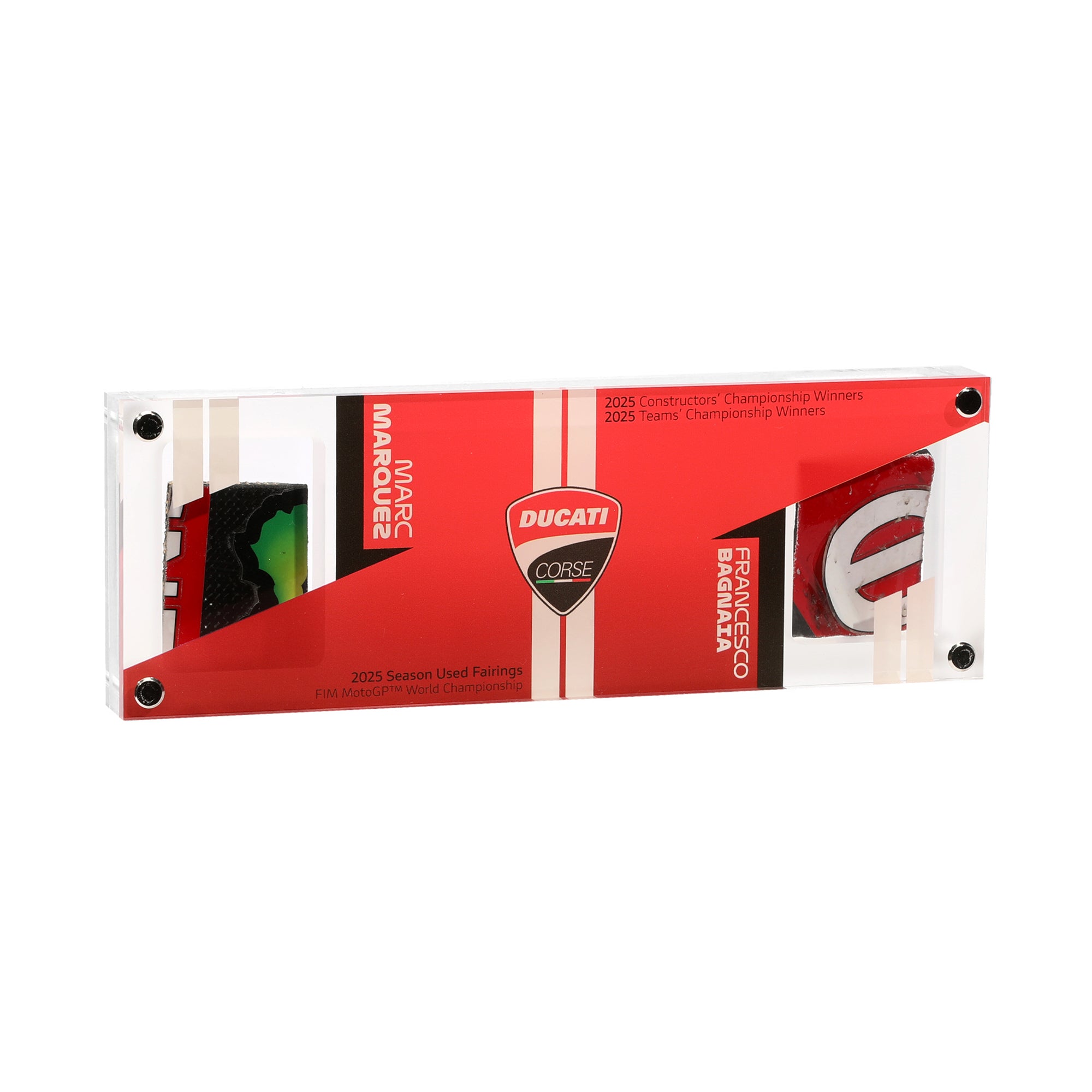 Limited Edition Marquez & Bagnaia 2025 Ducati Dual Acrylic Fairing Dis