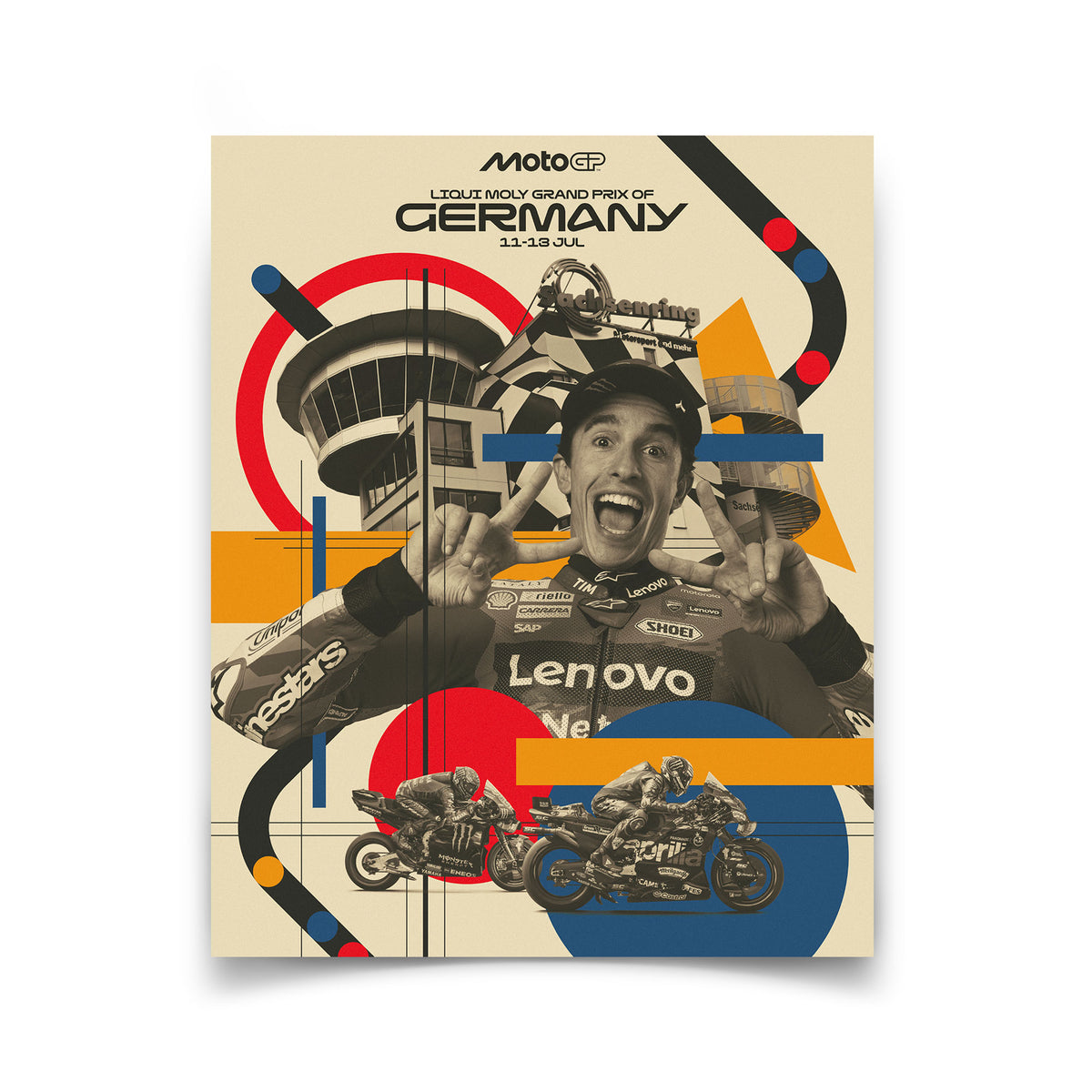 2025 German Grand Prix Race Poster