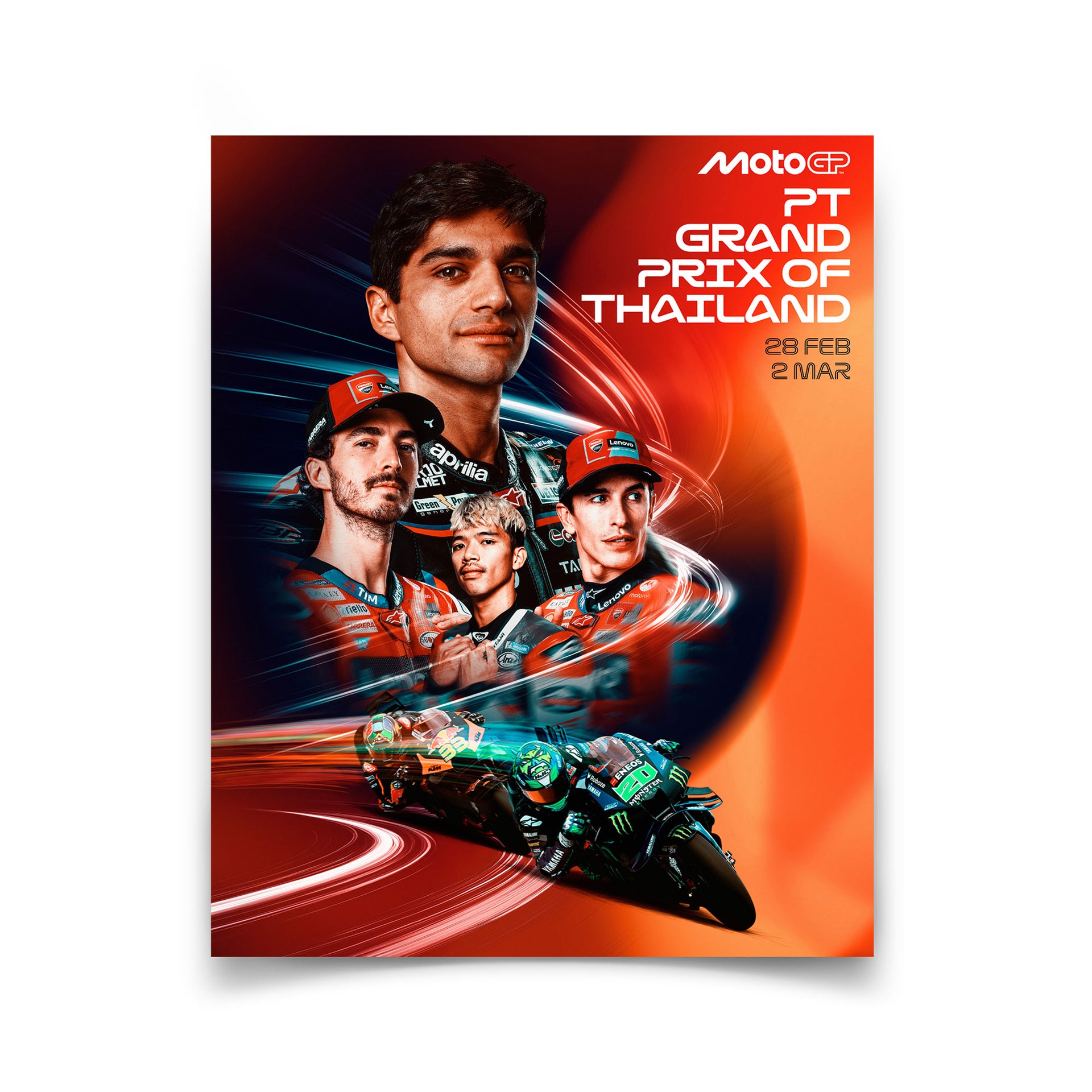 2025 Thailand Grand Prix Race Poster