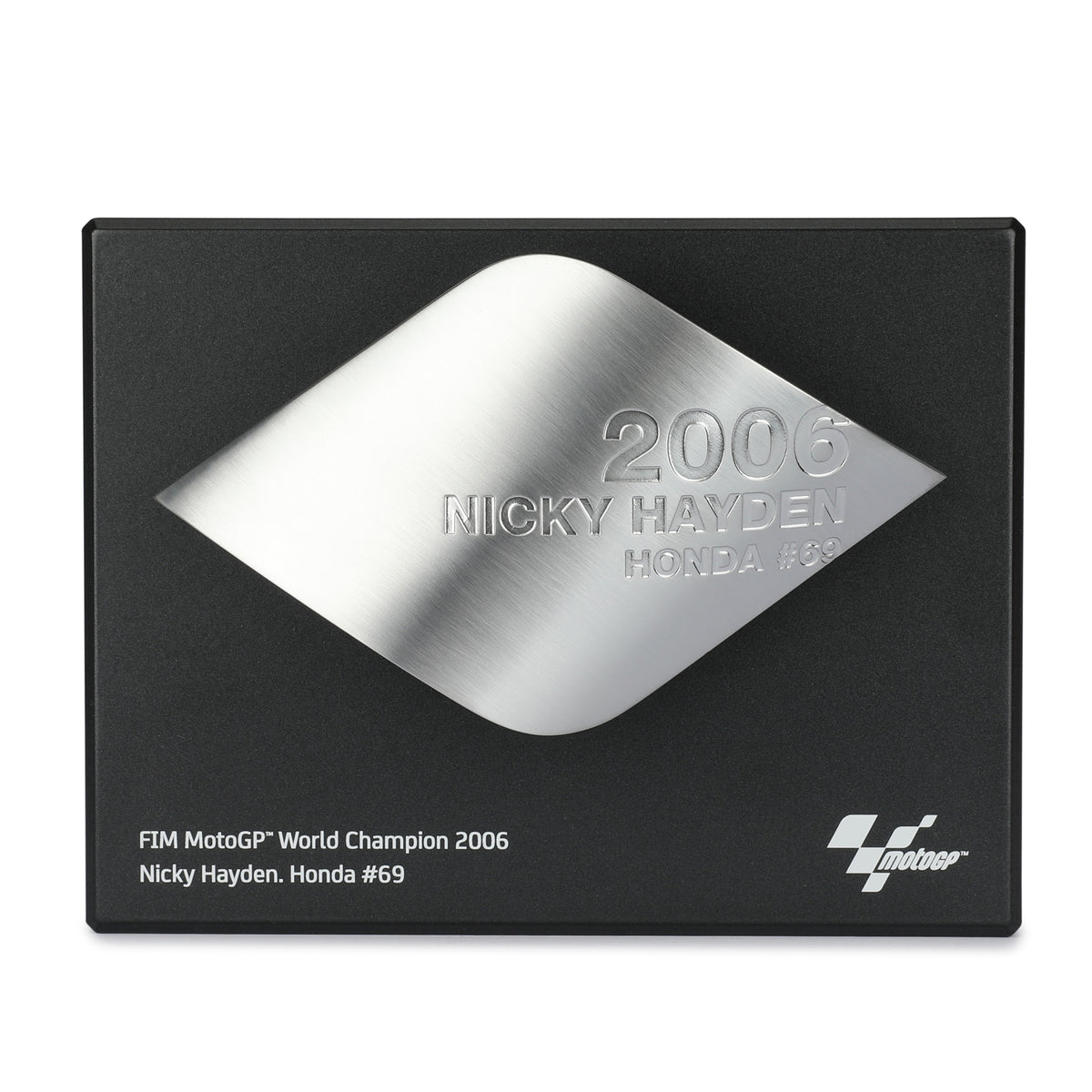 Replica FIM World Championship Trophy Plaque – Nicky Hayden 2006