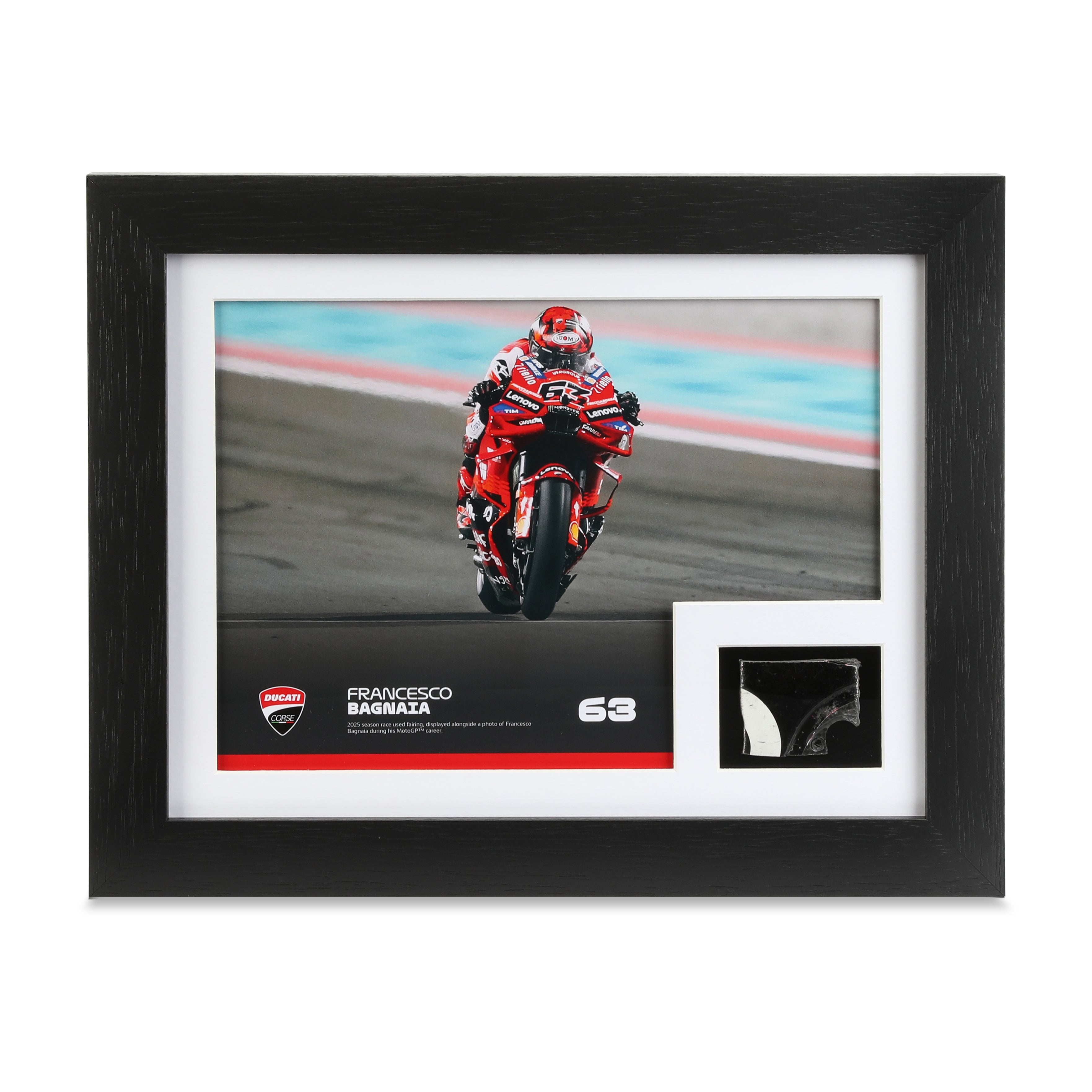 Francesco Bagnaia 2025 Ducati Fairing & Photo - Qatar GP v2