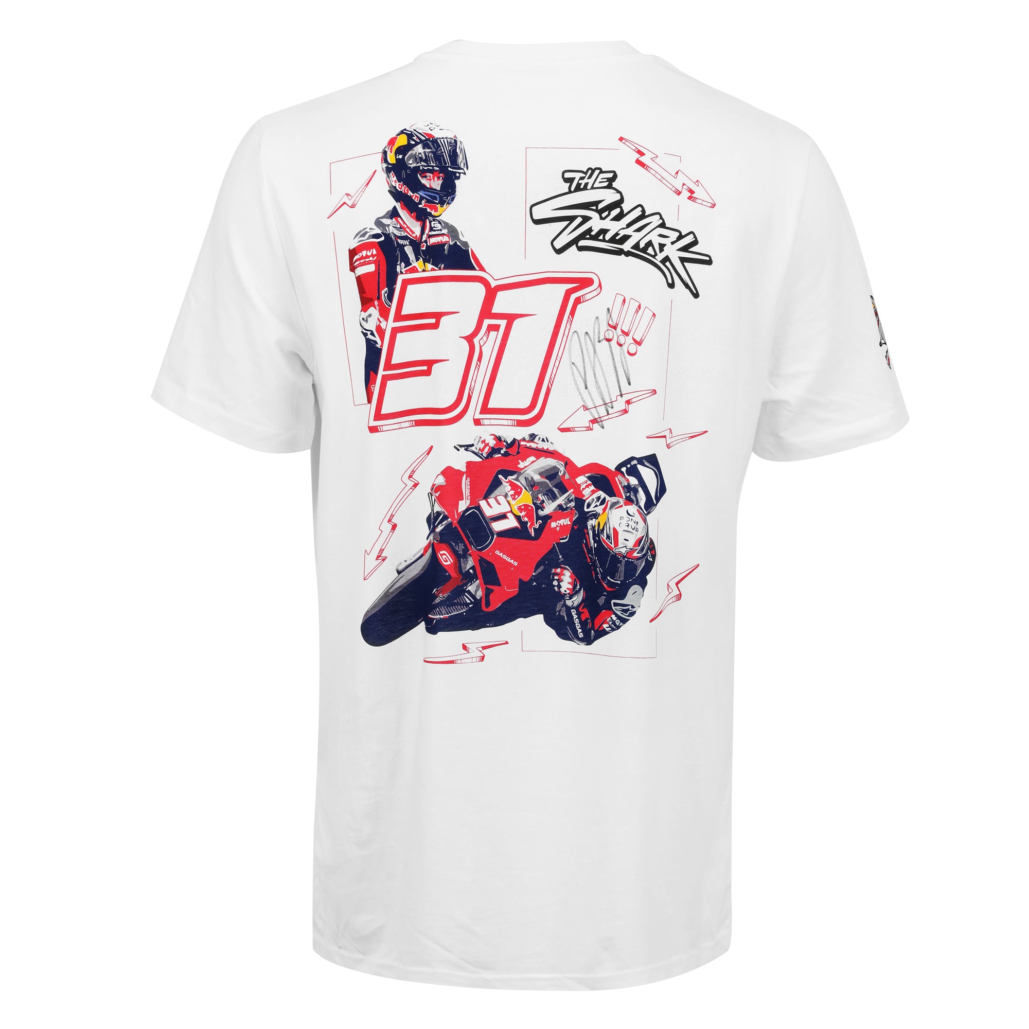 Pedro Acosta 2025 Red Bull KTM Factory Racing "The Shark" Signed T- shirt