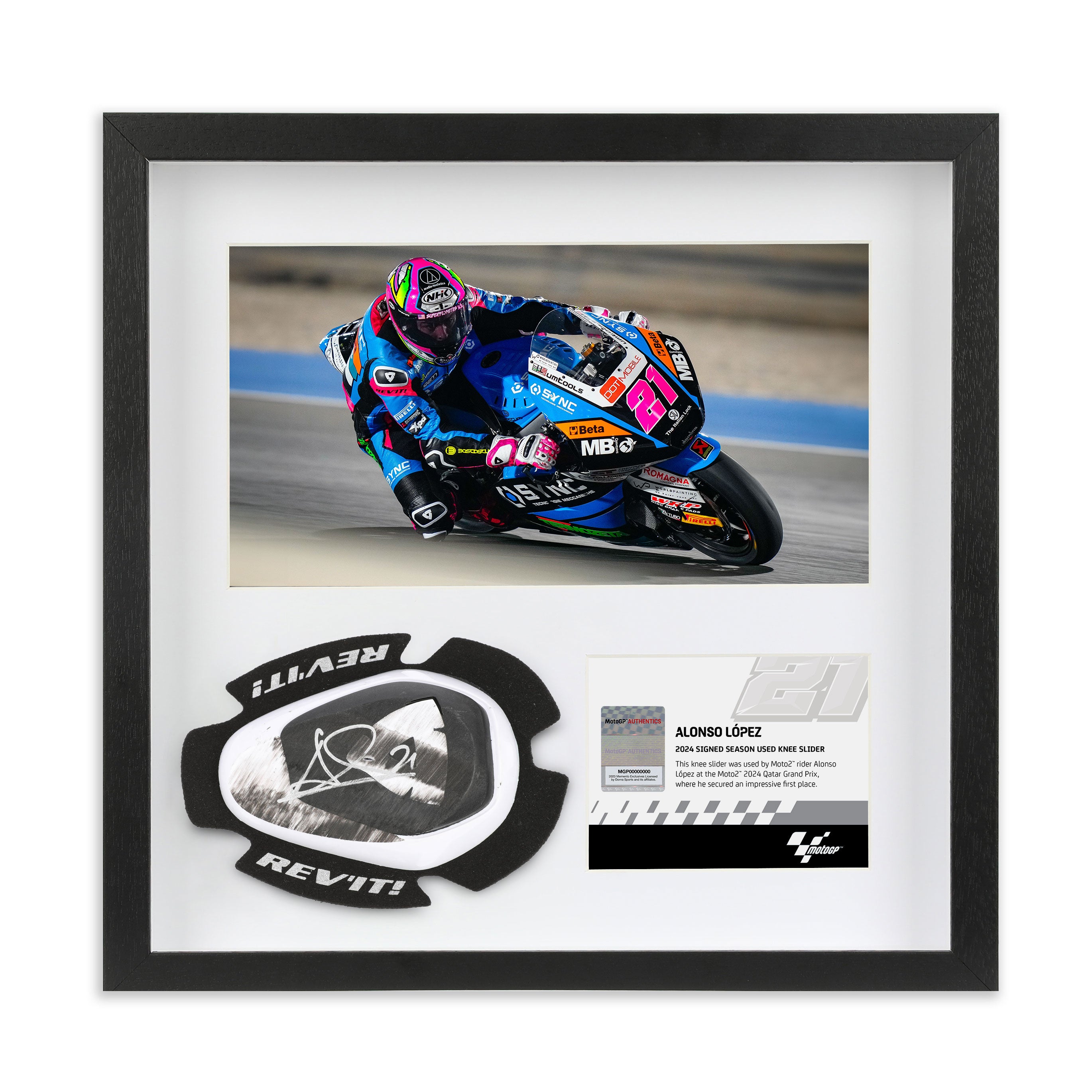 Alonso Lopez 2024 Signed Knee Slider – Qatar Grand Prix