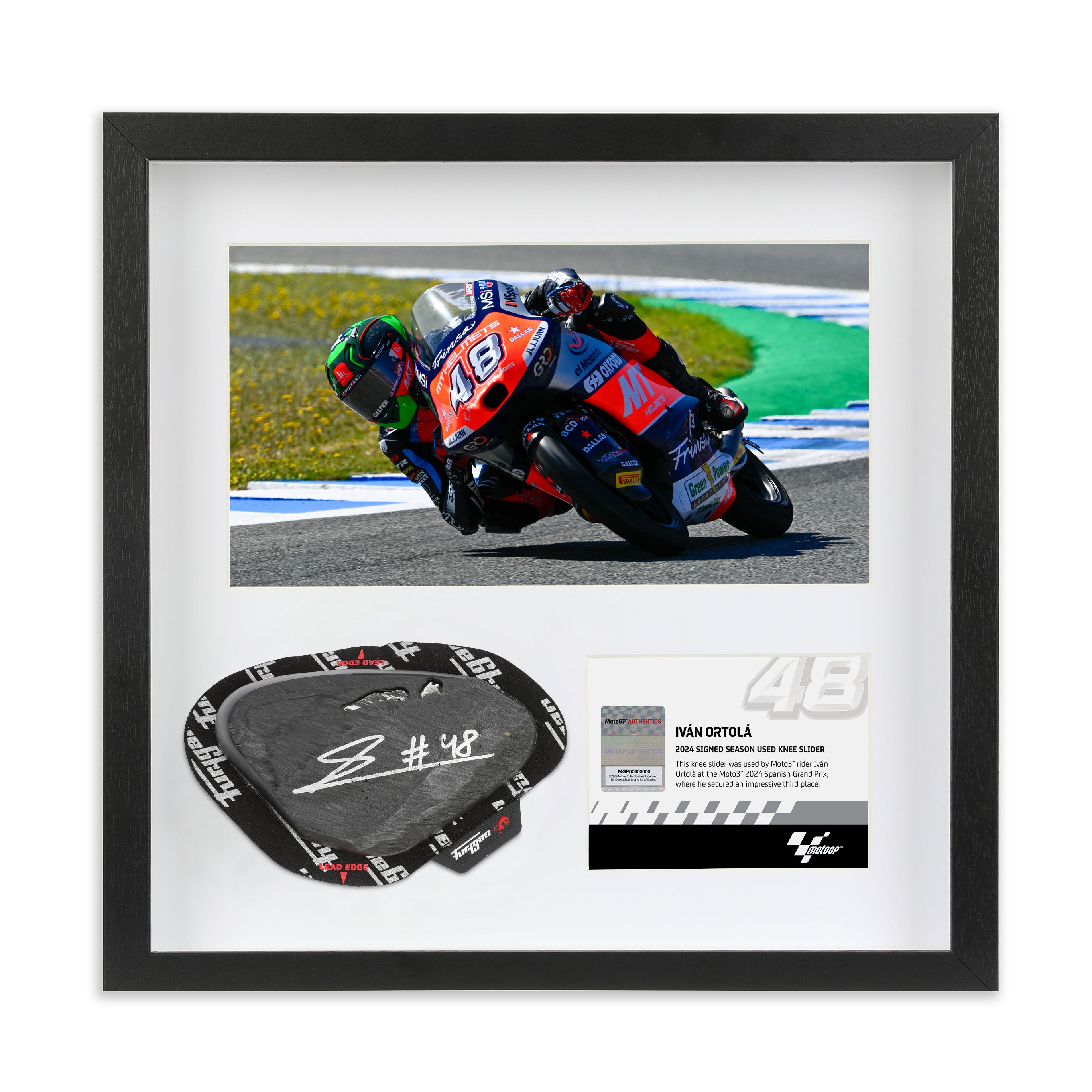 Ivan Ortola 2024 Signed Knee Slider – Spanish GP