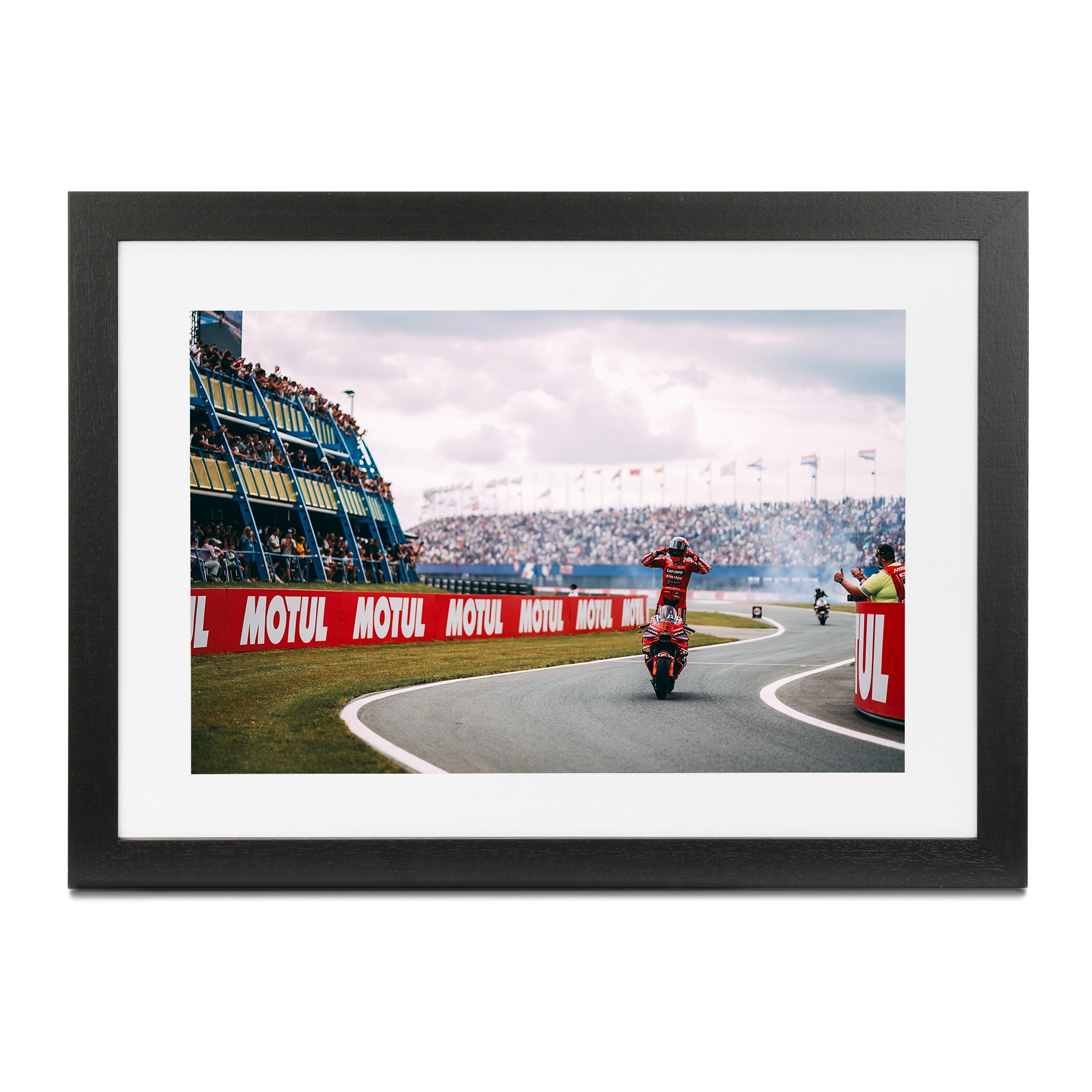 Marc Marquez Ducati Lenovo Framed Print - Netherlands 2025