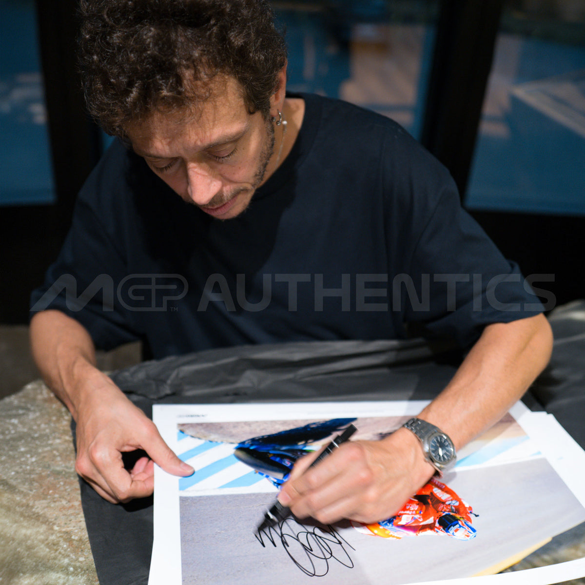 Valentino Rossi 2008 Signed Print - US GP