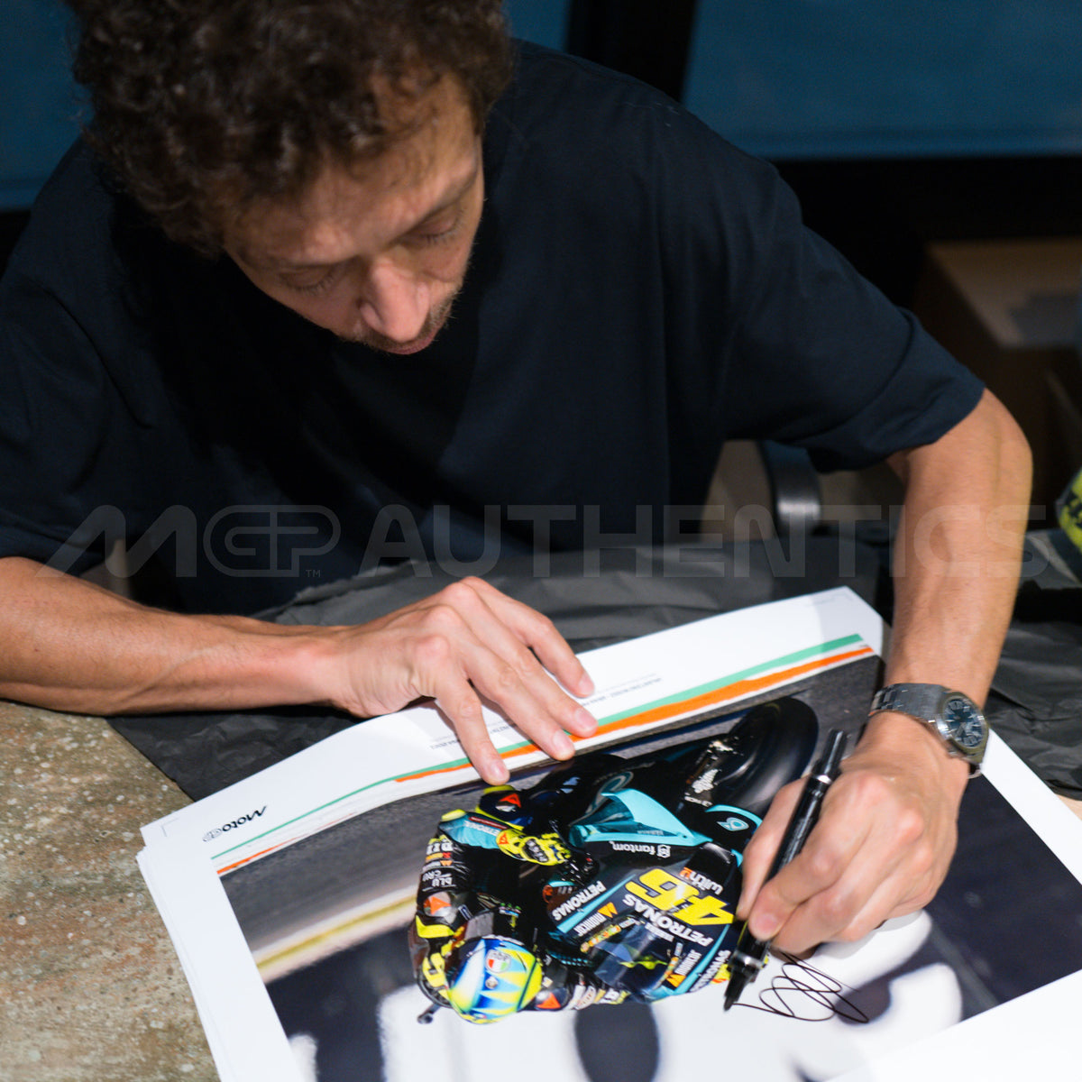 Valentino Rossi 2021 'Last Race' Signed Print - Valencia GP