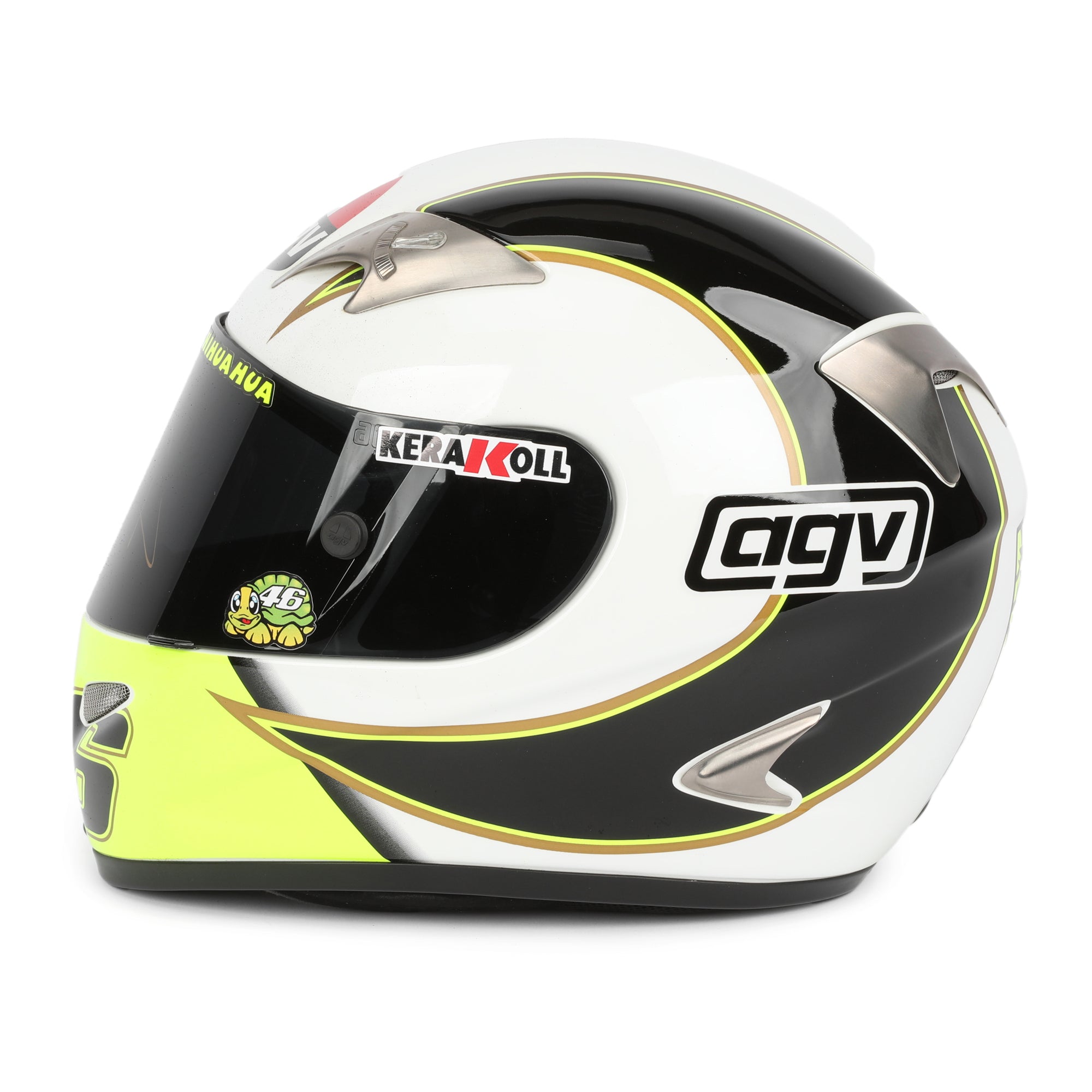 LOT 116 - Valentino Rossi Signed 2006 Full-Size Replica AGV TI-Tech Gothic Helmet