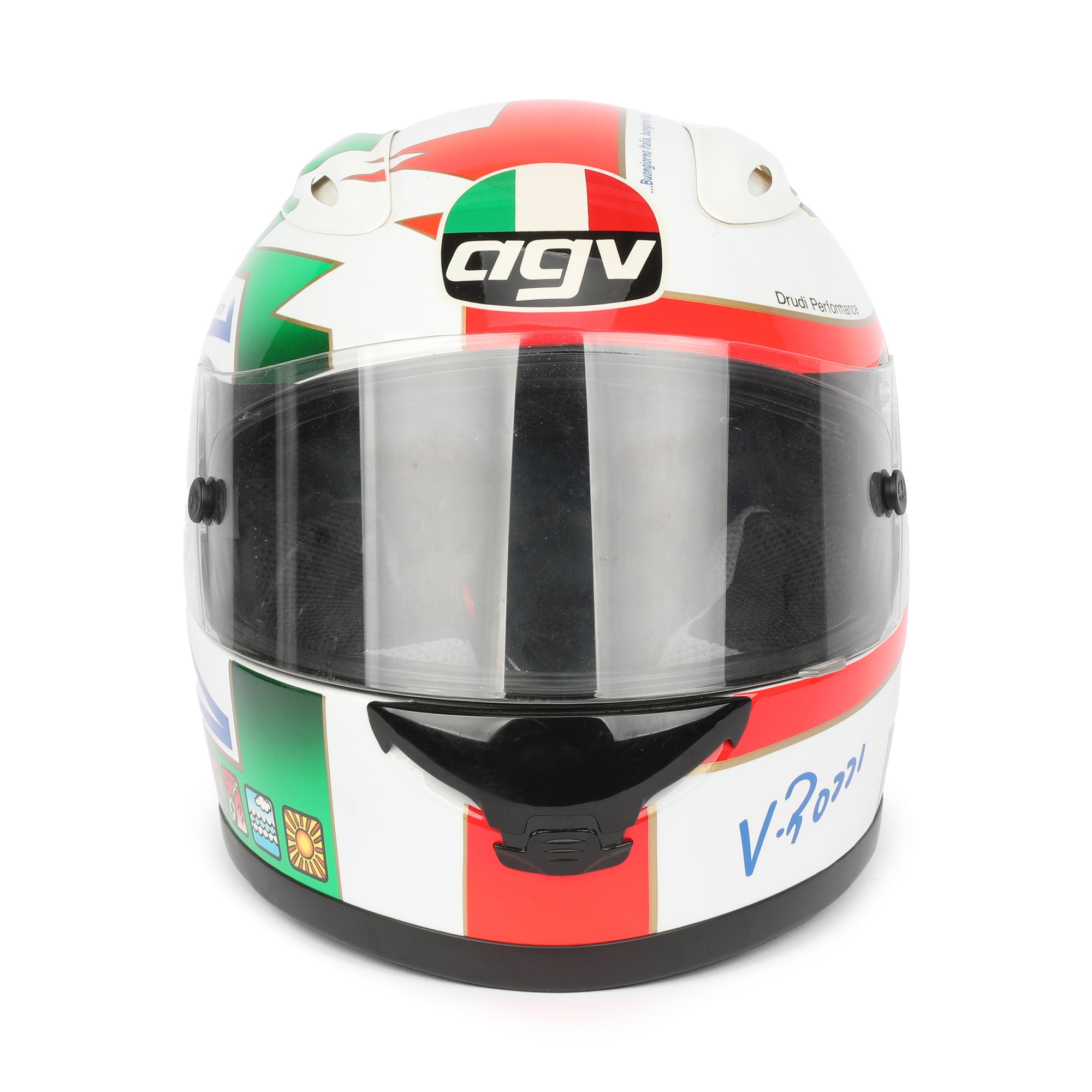 LOT 122 - Valentino Rossi Signed 2006 Full-Size Replica AGV TI-Tech Gothic Helmet