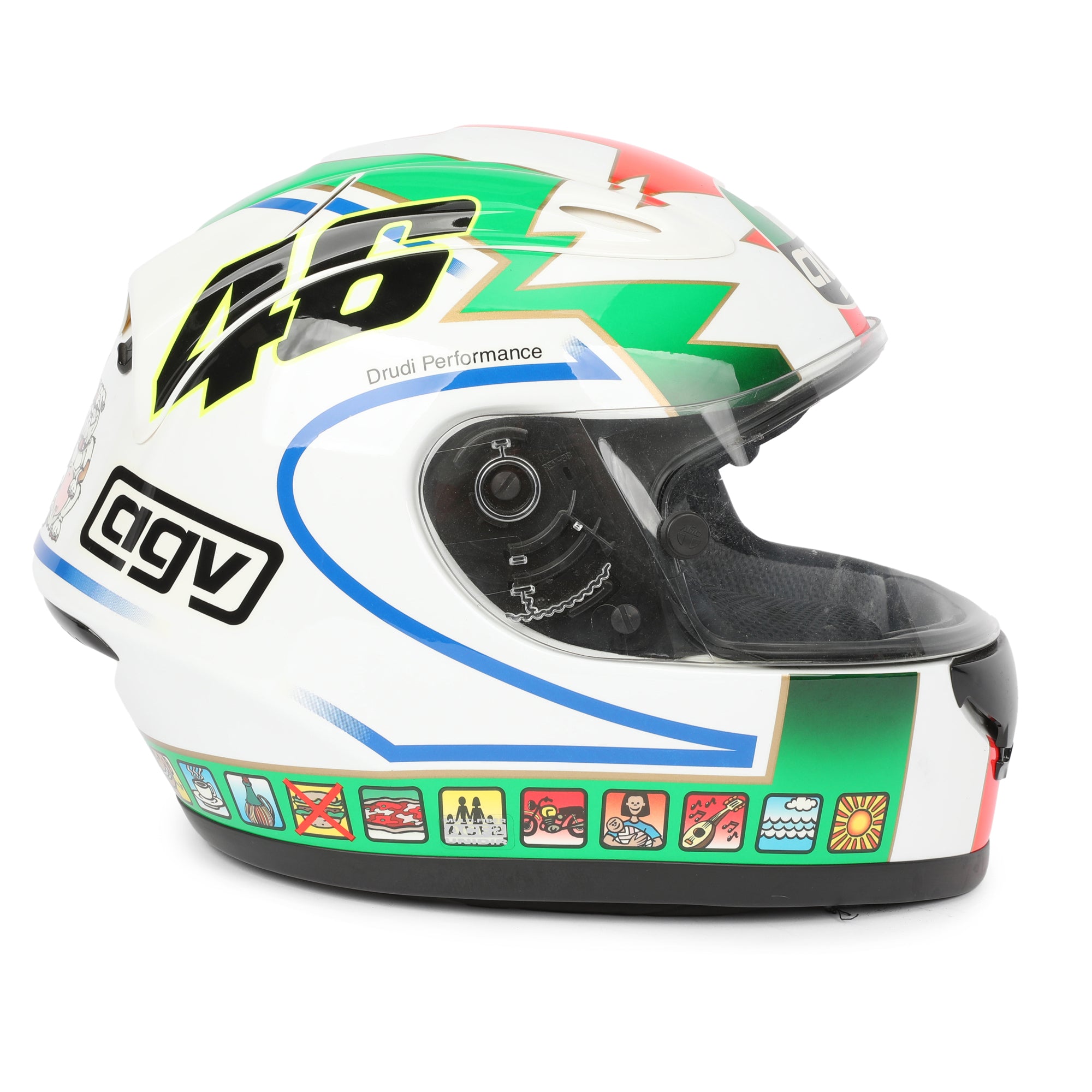 LOT 122 - Valentino Rossi Signed 2006 Full-Size Replica AGV TI-Tech Gothic Helmet