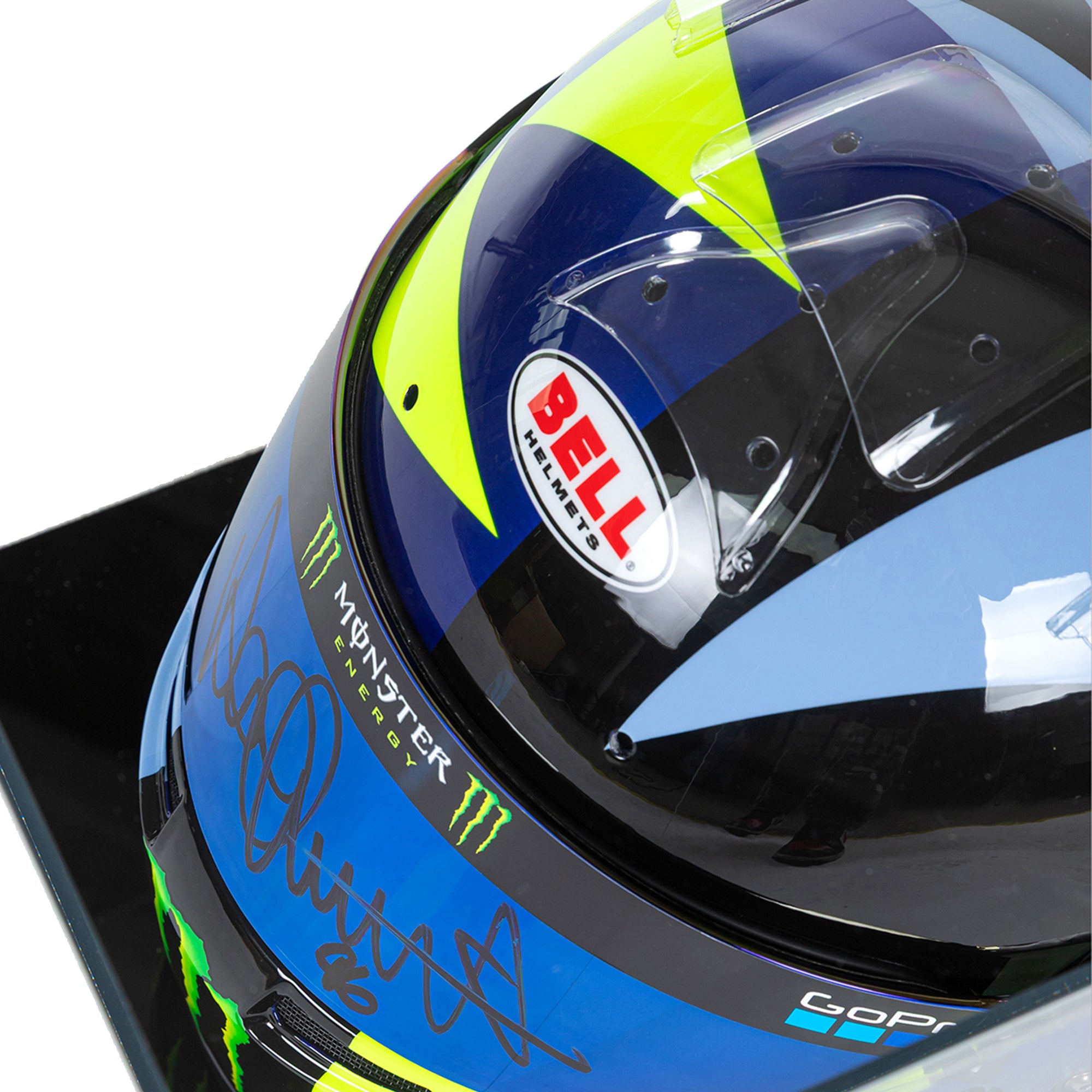 LOT 108 - VALENTINO ROSSI-SEASON 2022-FANATEC GT WORLD CHALLENGE EUROPE-HELMET-SINGED VISOR-REPLICA