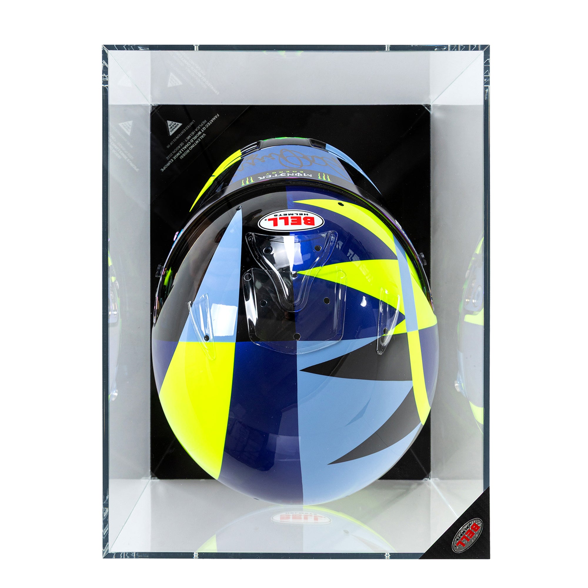 LOT 108 - VALENTINO ROSSI-SEASON 2022-FANATEC GT WORLD CHALLENGE EUROPE-HELMET-SINGED VISOR-REPLICA